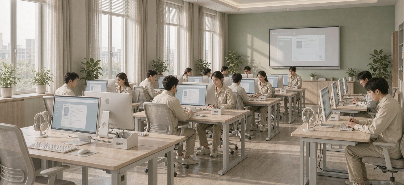 英语商务函电教学实训平台课堂场景